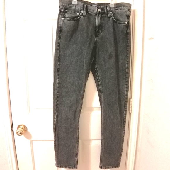 Calvin Klein Charcoal Grey Jeans Gray Denim - Picture 1 of 5